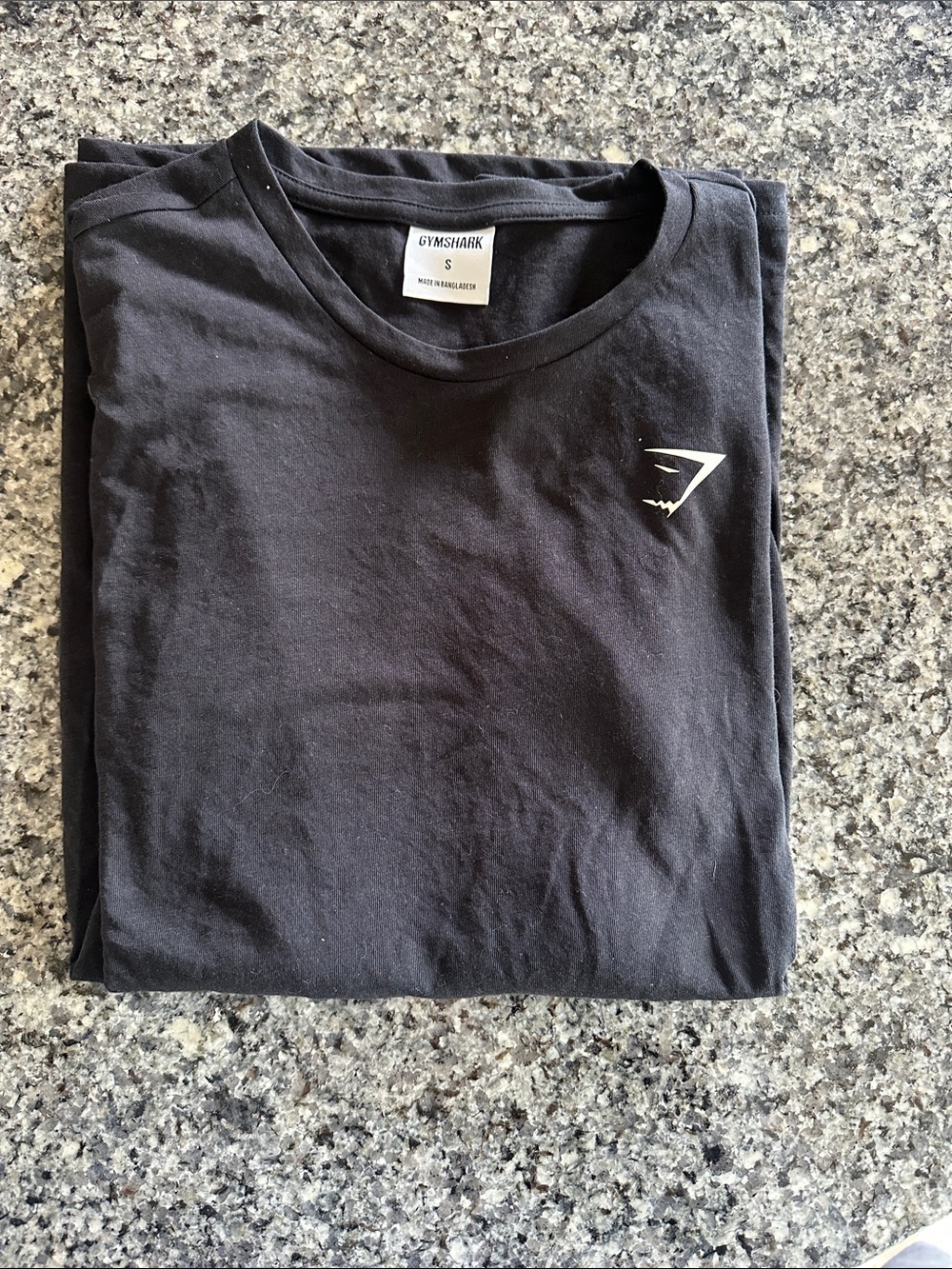 Gymshark Black Long Sleeve Logo Top